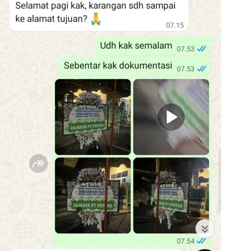 Pengiriman Papan Bunga Selamat Bongas