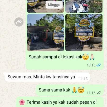 Pengiriman Papan Bunga Duka Bongas