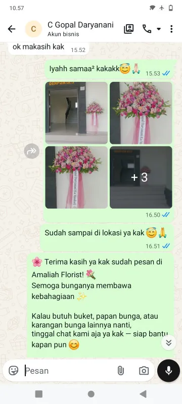 Pengiriman Karangan Bunga Bongas