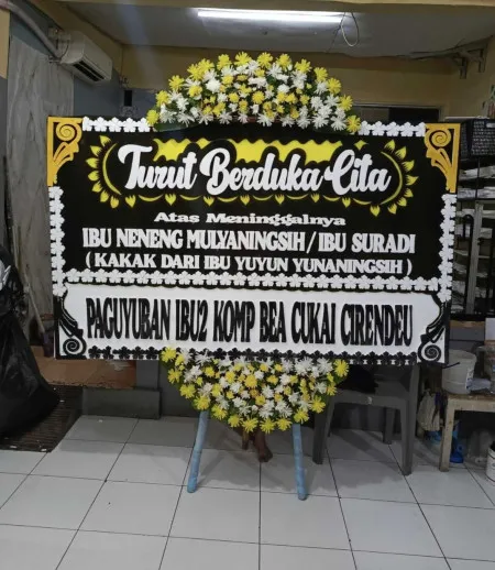 Papan Bunga Duka Bongas